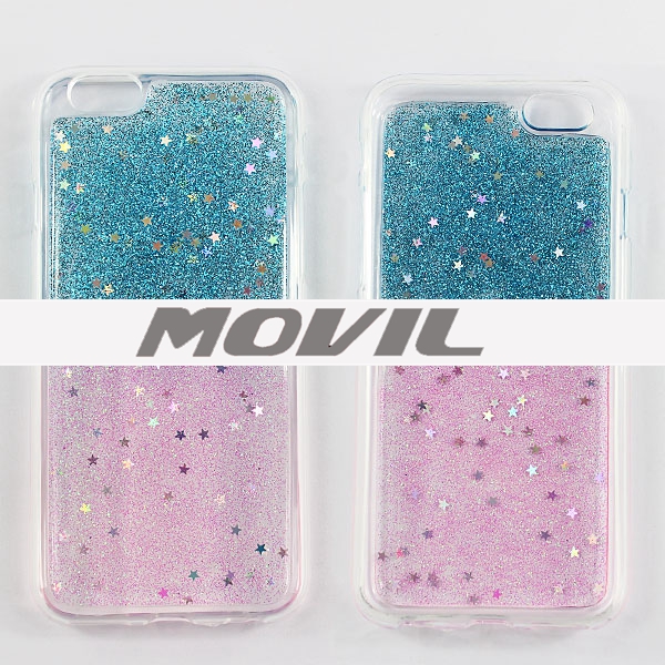 NP-2485 Epoxy Brillo Bling Auave TPU Funda para Apple iPhone 6-2